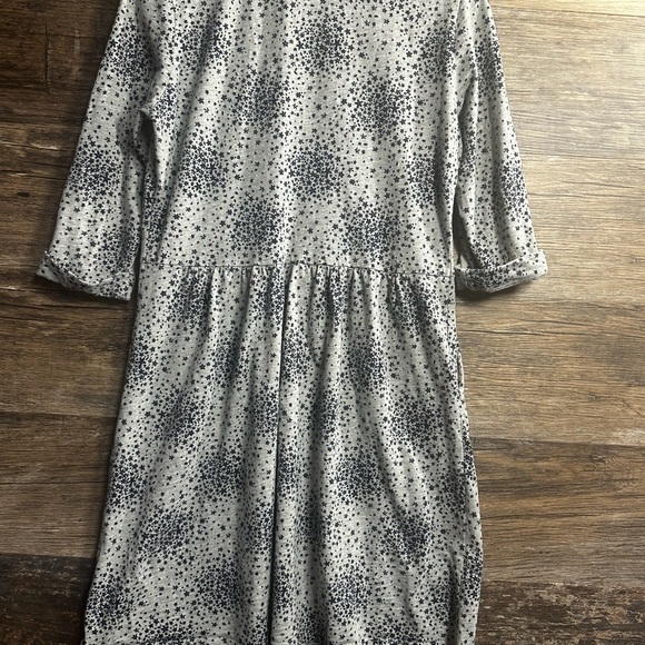 Boden Gray and Navy Blue Buttoned Sundress Dress - Picture 9 of 12